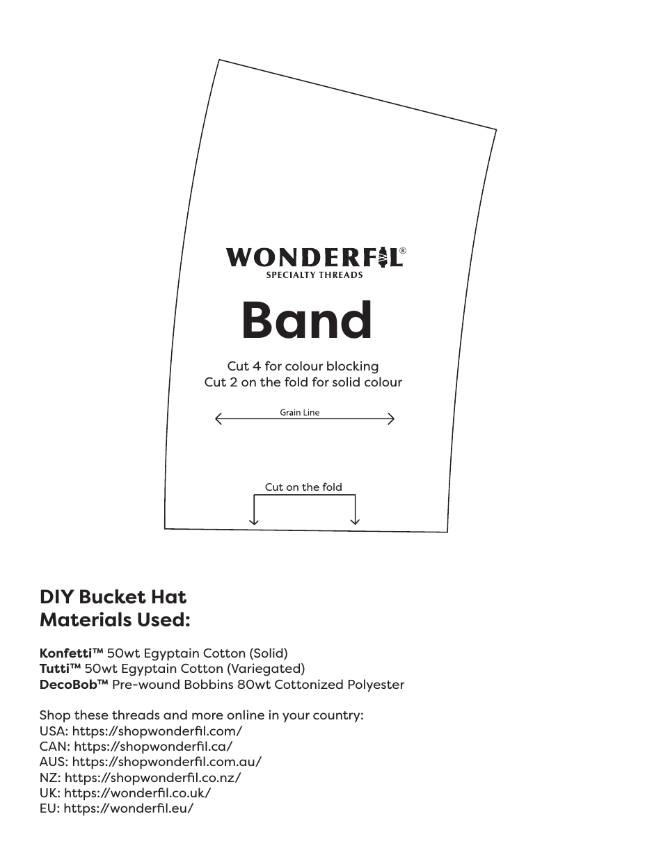 Bucket Hat Template, Page 3