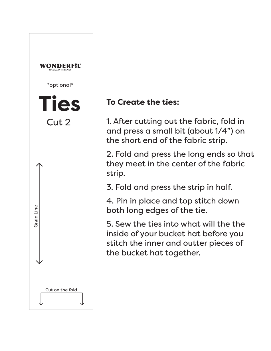 Bucket Hat Template, Page 4