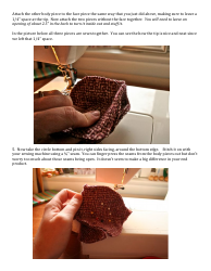 Winter Caroler Sewing Pattern Template, Page 5