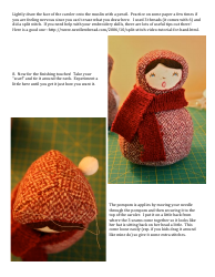 Winter Caroler Sewing Pattern Template, Page 9