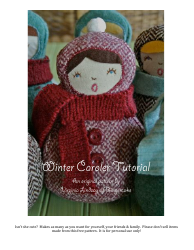 Document preview: Winter Caroler Sewing Pattern Template