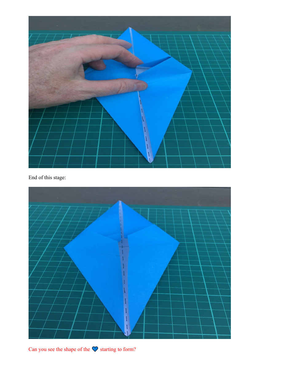 Paper Origami Heart Guide, Page 12