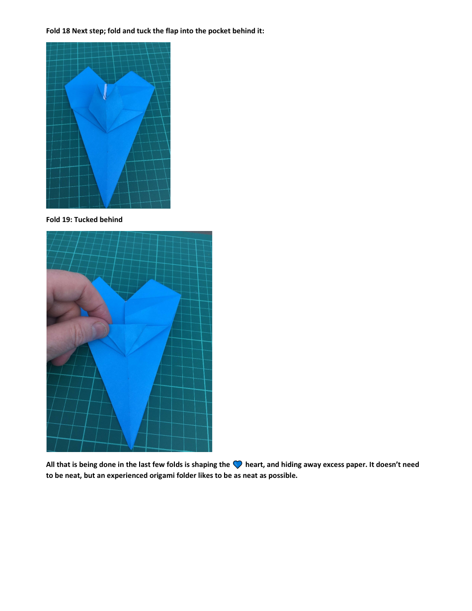 Paper Origami Heart Guide, Page 20