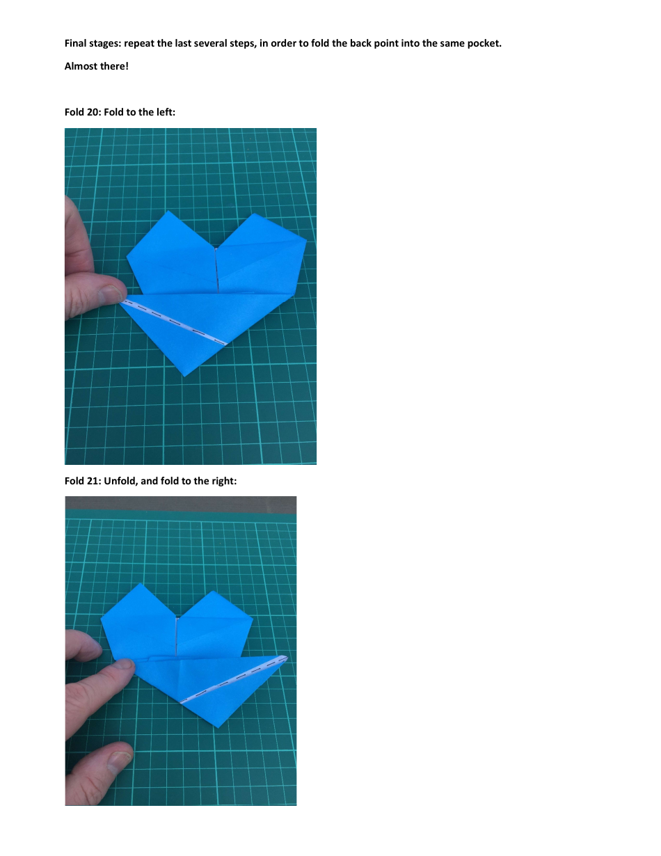 Paper Origami Heart Guide, Page 21