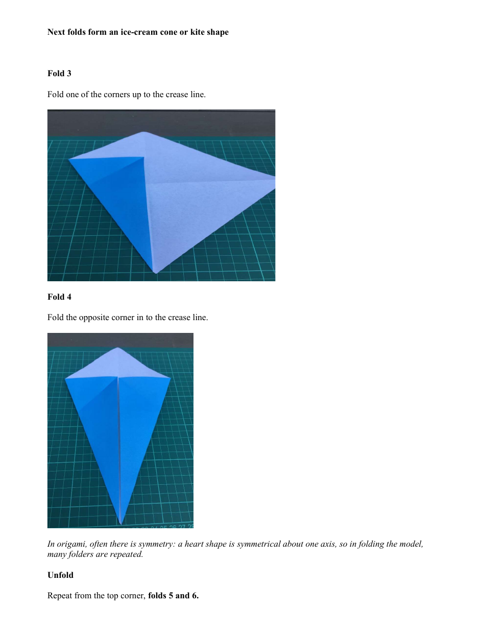 Paper Origami Heart Guide, Page 5