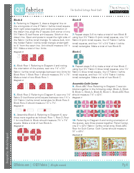 Quilted Cottage Panel Quilt Pattern, Page 4