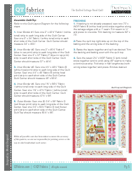 Quilted Cottage Panel Quilt Pattern, Page 5