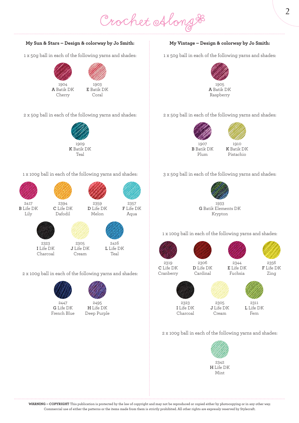 Sunstar Blanket Crochet Pattern - Part 1 - US Terms, Page 3