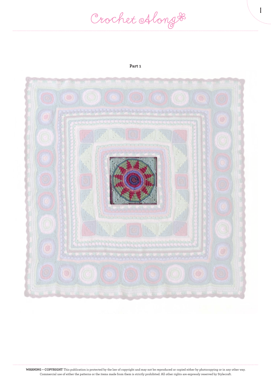 Sunstar Blanket Crochet Pattern - Part 1 - US Terms, Page 5