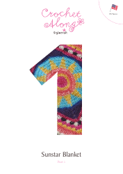 Document preview: Sunstar Blanket Crochet Pattern - Part 1 - US Terms