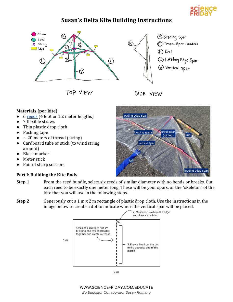 Delta Kite Building Instructions Download Printable PDF Templateroller