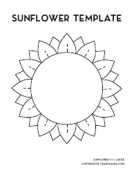 Document preview: Sunflower Template - V.1