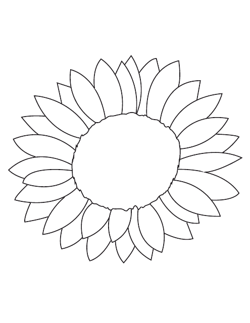 Sunflower Template - Beautiful