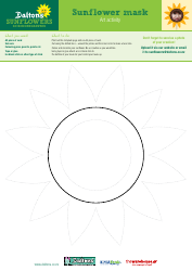 Document preview: Sunflower Mask Template