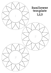 3d Sunflower Life Cycle Templates, Page 2