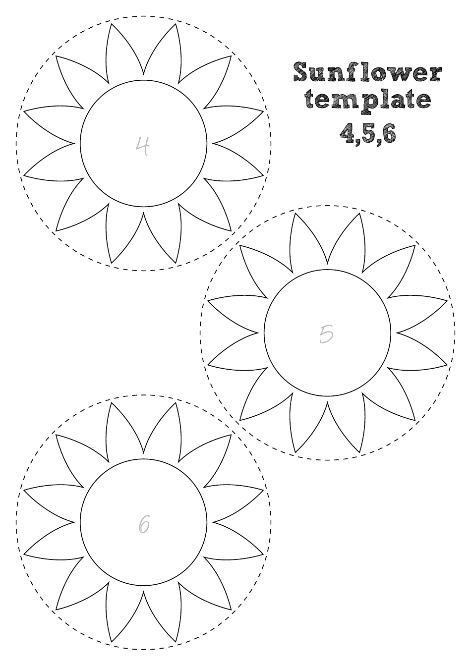 3d Sunflower Life Cycle Templates, Page 3
