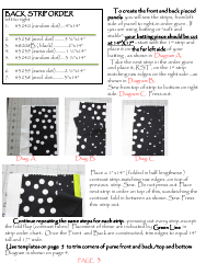 Blooming Dots Purse Sewing Pattern Templates, Page 4