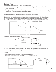 Scrub CAP Sewing Pattern Templates, Page 2