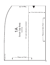 Scrub CAP Sewing Pattern Templates, Page 7