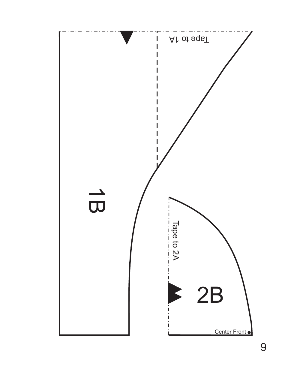 Scrub CAP Sewing Pattern Templates, Page 9