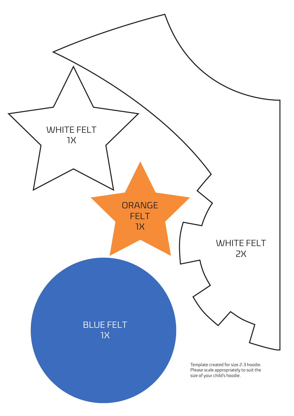 Go Jetters Hoodie Pattern Template, Page 3