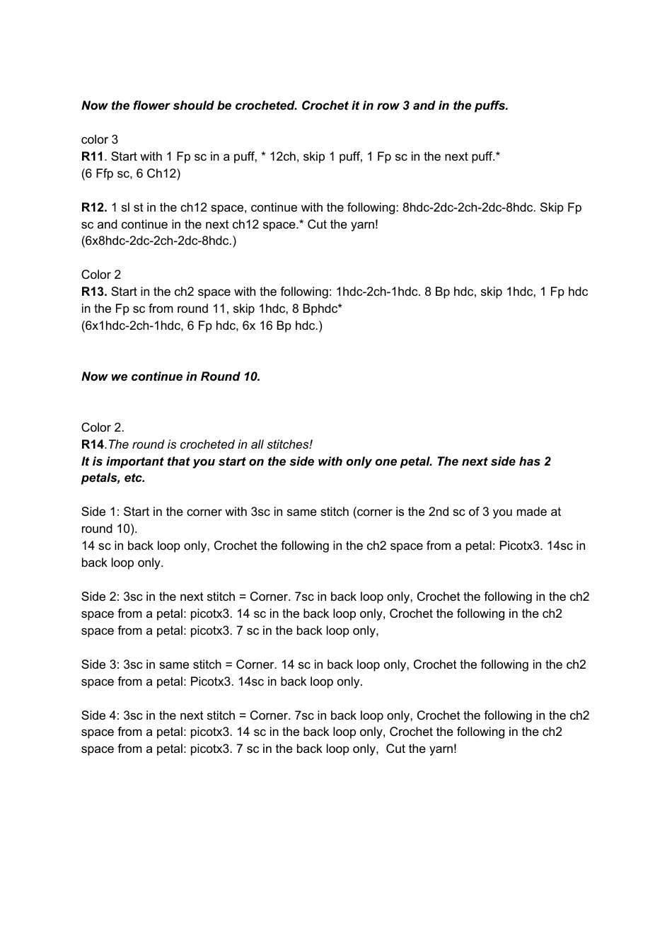 Lotus Square Crochet Pattern, Page 4