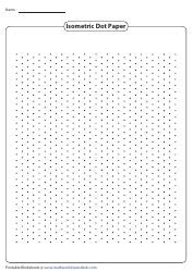 Document preview: Isometric Dot Paper - With Border