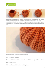 Mini Pumpkin Crochet Pattern, Page 4