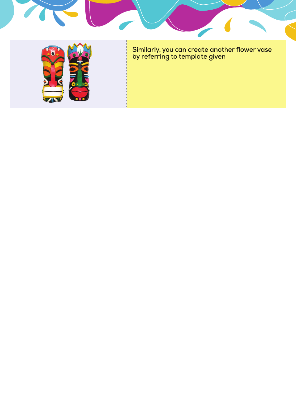 Tribal Flower Vase Print Cutout Templates, Page 4