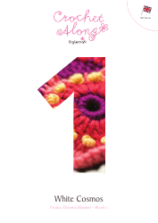 White Cosmos Flower Blanket Crochet Pattern (UK Terms) - Jane Crowfoot