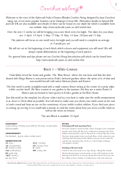 White Cosmos Flower Blanket Crochet Pattern (UK Terms) - Jane Crowfoot, Page 3