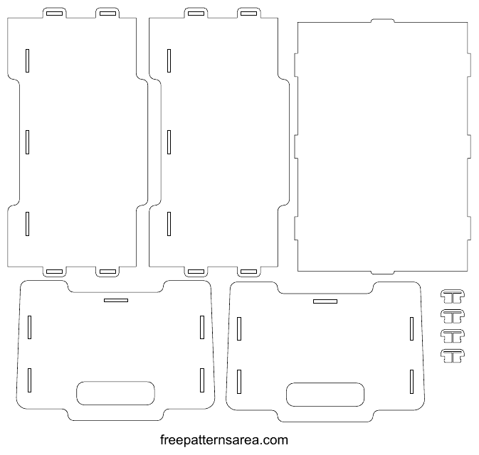 Stackable Mdf Storage Box Template