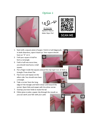 Origami Paper Fish, Page 2