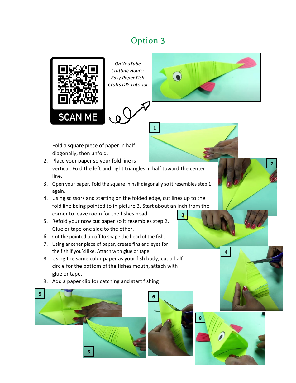 Origami Paper Fish, Page 4