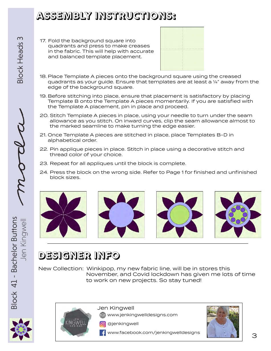Block Heads Pattern Templates, Page 3