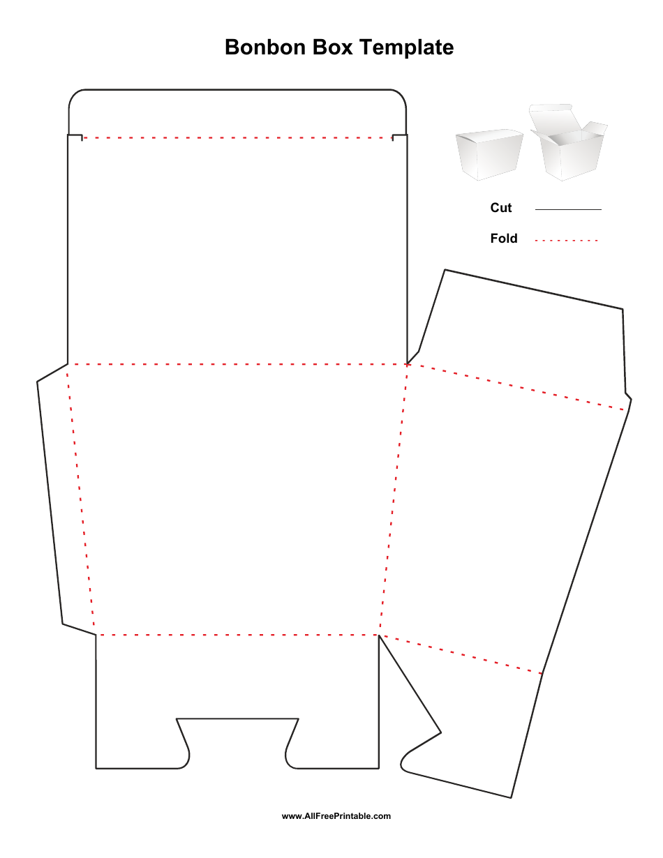 Bonbon Box Template Download Printable PDF | Templateroller