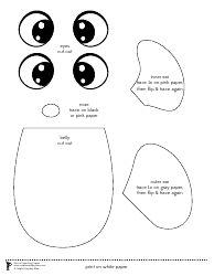 Mouse Paper Bag Puppet Templates, Page 2