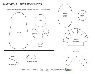Nativity Puppet Templates