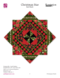 Red Black Christmas Star Quilt Pattern