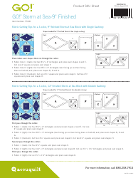 Storm at Sea 9&quot; Quilt Pattern