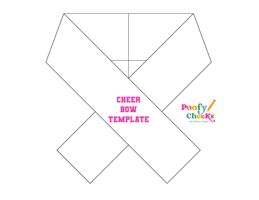 Cheer Bow Template Download Printable PDF Templateroller