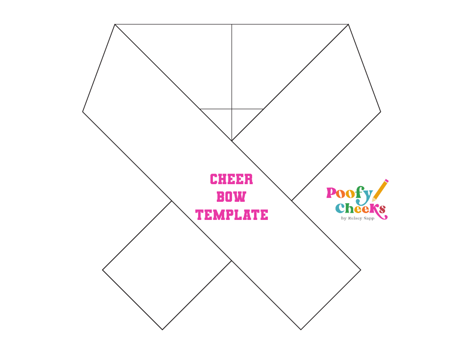 Cheer Bow Template, Page 1