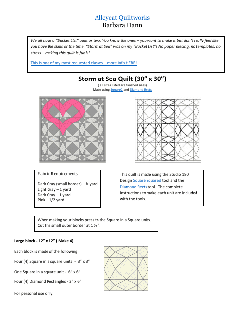 Storm at Sea Quilt Pattern - Embark on a Nautical Adventure in Your Next Quilting Project