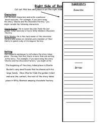 Cereal Box Book Report Templates - Food, Page 5