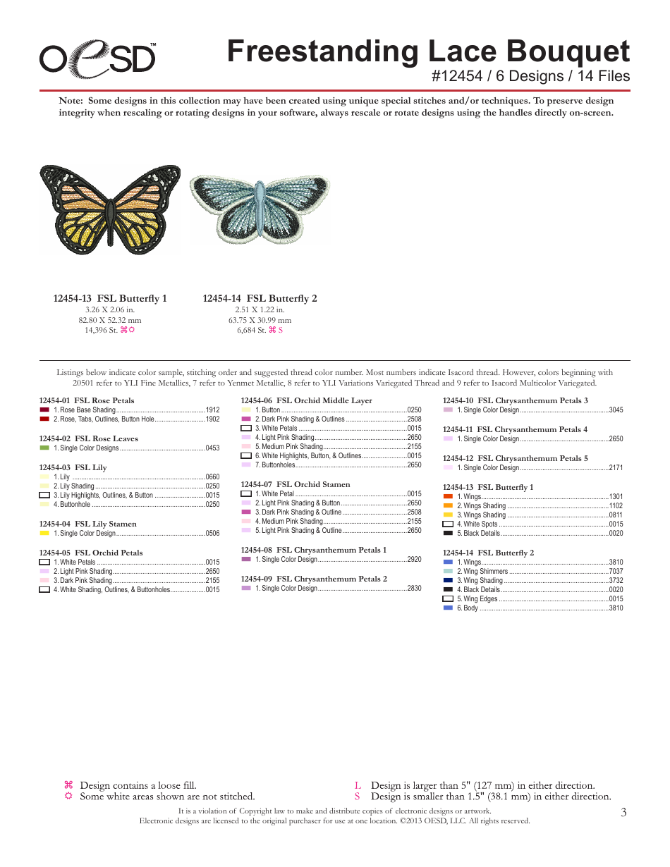 Freestanding Lace Bouquet Pattern - Oesd, Page 3