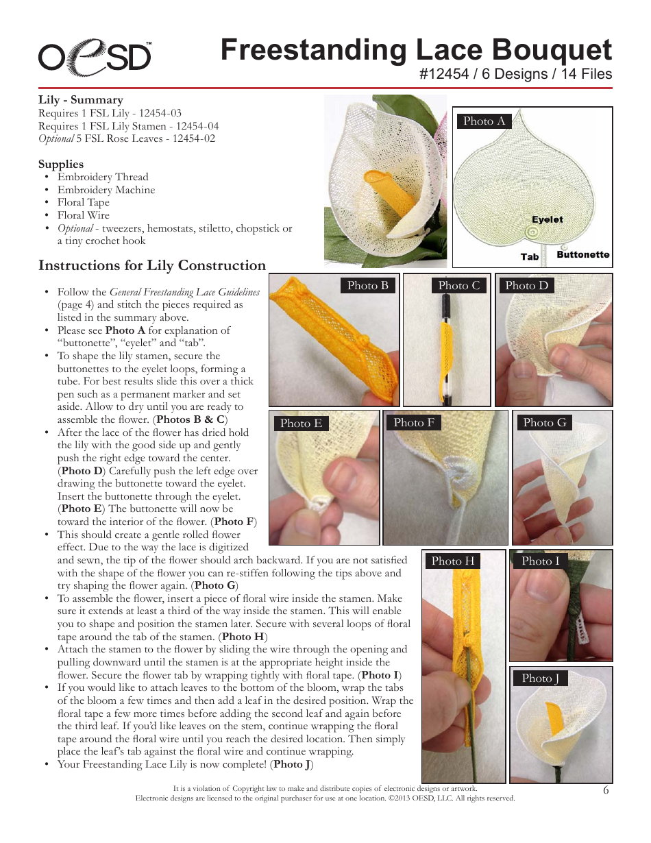Freestanding Lace Bouquet Pattern - Oesd, Page 6