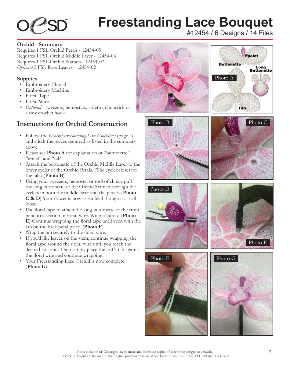 Freestanding Lace Bouquet Pattern - Oesd, Page 7