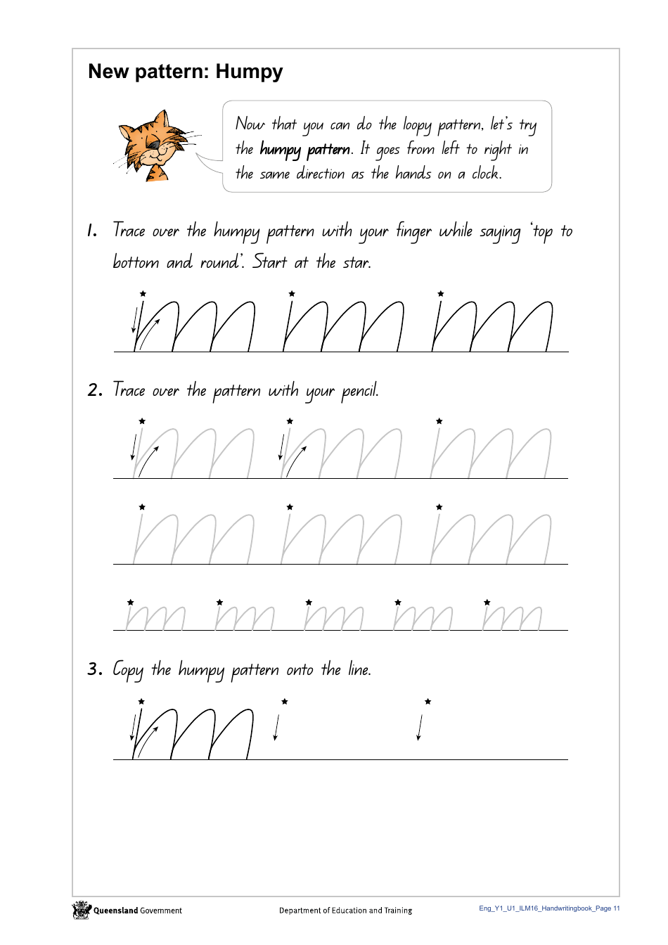 Year 1 Handwriting Book - Queensland, Australia, Page 13