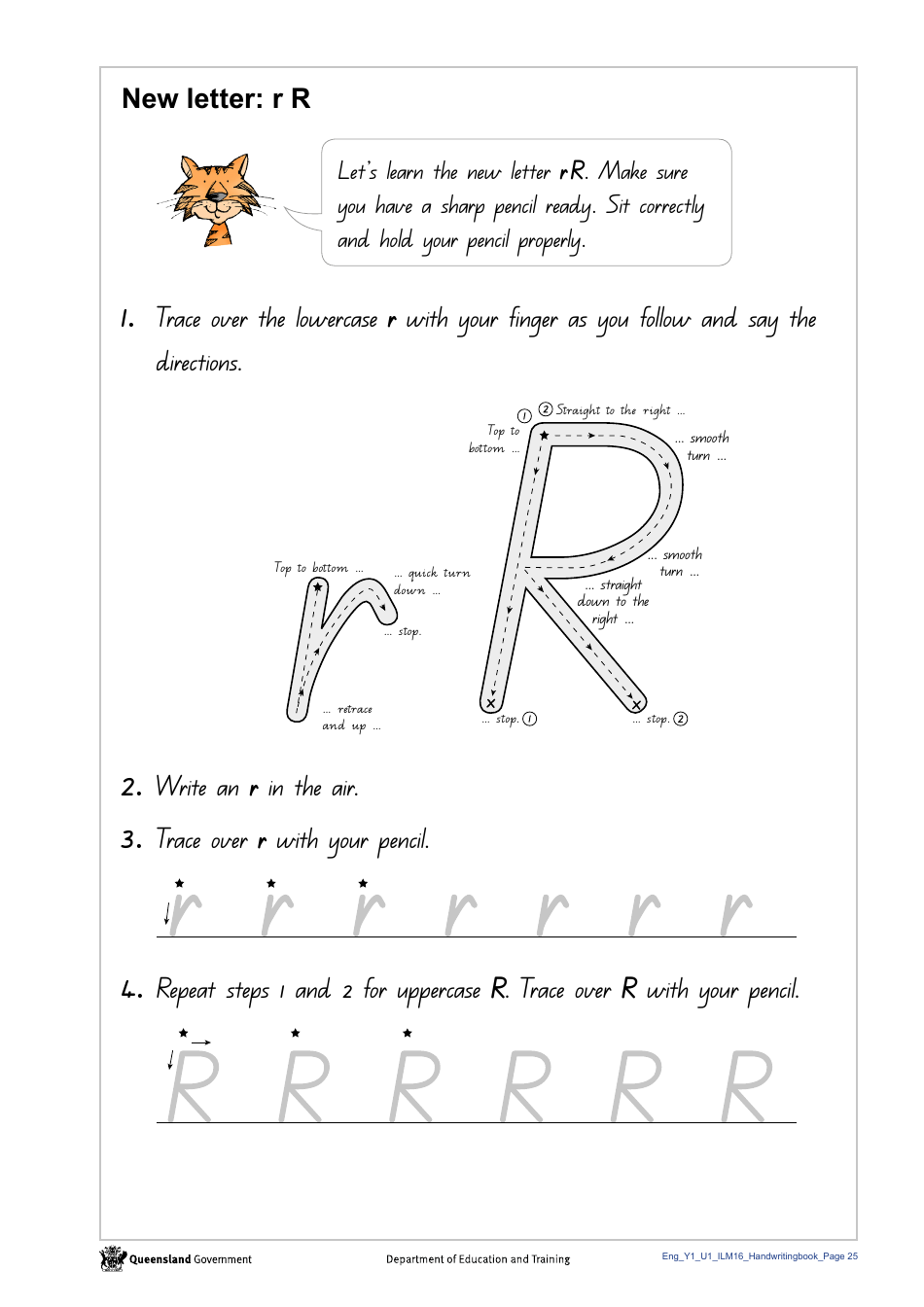 Year 1 Handwriting Book - Queensland, Australia, Page 27