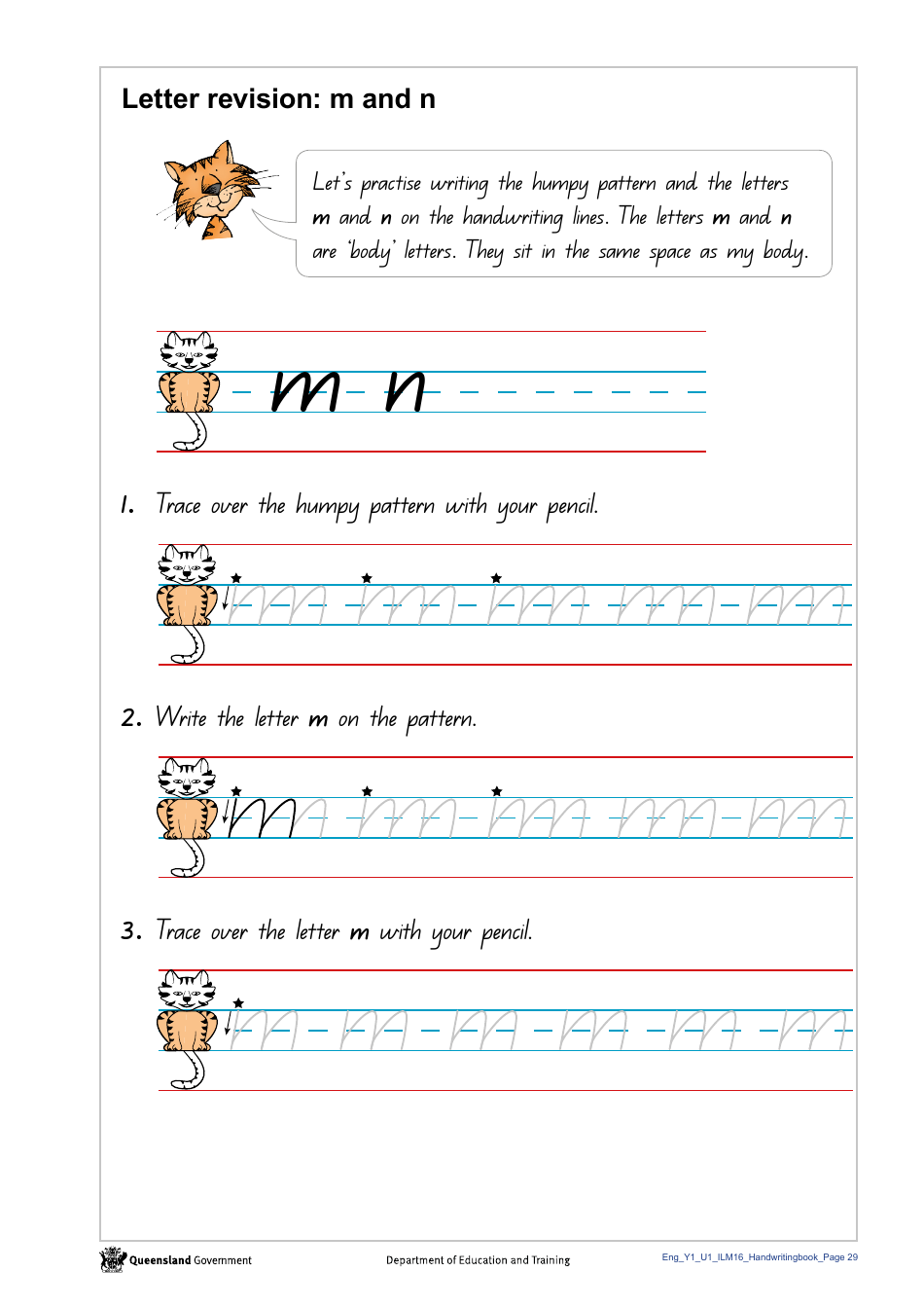 Year 1 Handwriting Book - Queensland, Australia, Page 31